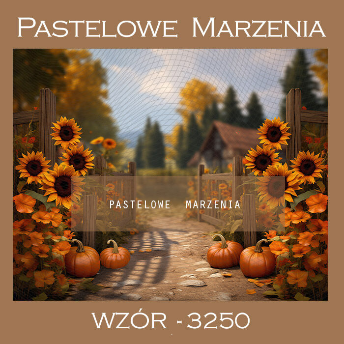 Photographic autumn backdrop with sunflowers t_3250