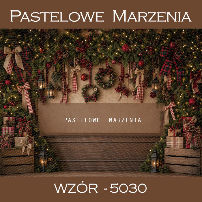 Christmas photographic backdrop with headrest t_5030