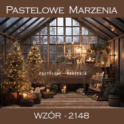 Photographic backdrop for Christmas with greenhouse t_2148