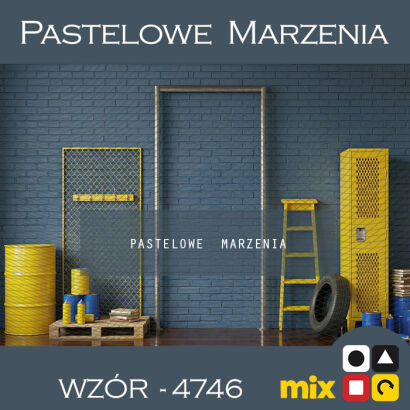 Tło fotograficzne szkolne z beczkami t_4746