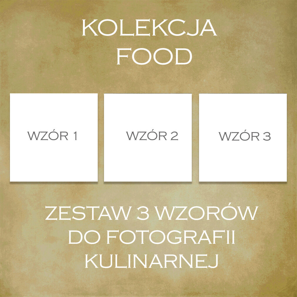 Tło fotograficzne Food - zestaw 3 szt.