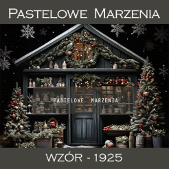 Photographic backdrop for Christmas with Christmas trees t_1925