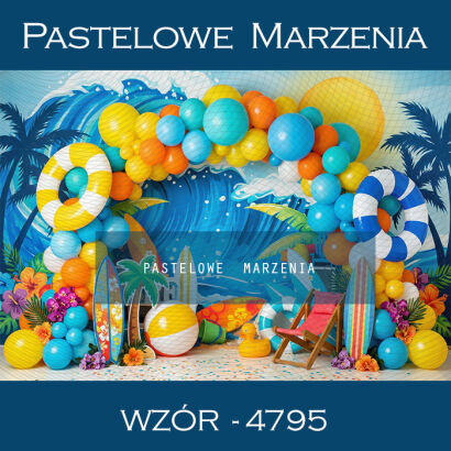 Tło fotograficzne letnie z plażą t_4795