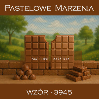 Tło fotograficzne przedszkolne z czekoladą t_3945