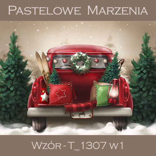 Tło fotograficzne materiałowe t_1307 wersja nr 1 - Boże Narodzenie 