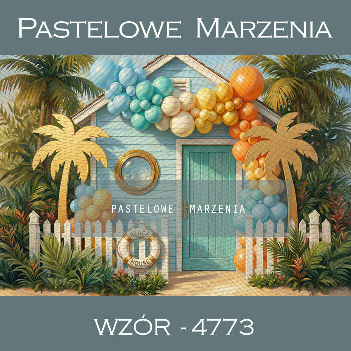 Summer photographic background with a house t_4773