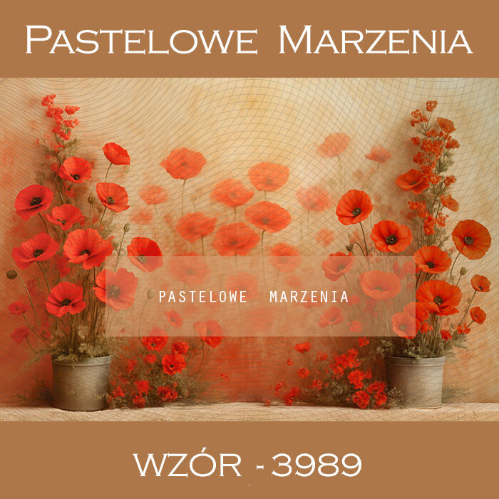 Photographic summer backdrop with poppies t_3989