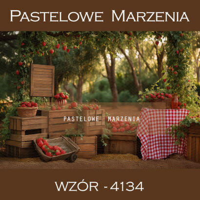 Photographic backdrop from fruits category with strawberries t_4134