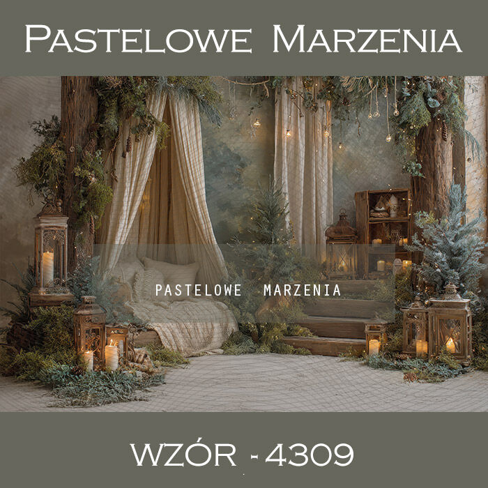 Tło fotograficzne na Boże Narodzenie ukazujące wnętrze t_4309