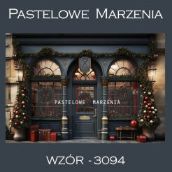 Photographic backdrop for Christmas with doors t_3094