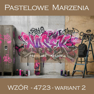 School photographic background with graffiti t_4723 - 2
