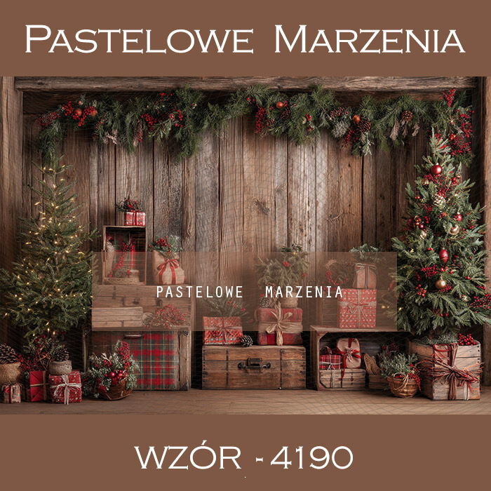 Tło fotograficzne na Boże Narodzenie ukazujące wnętrze t_4190
