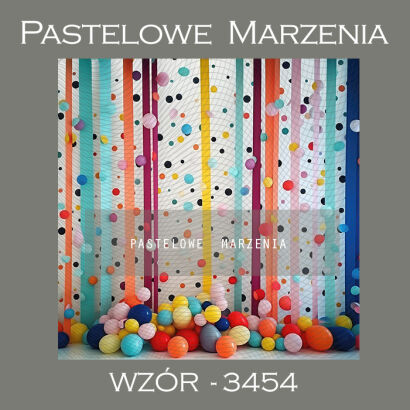 Photographic carnival backdrop with baloons t_3454