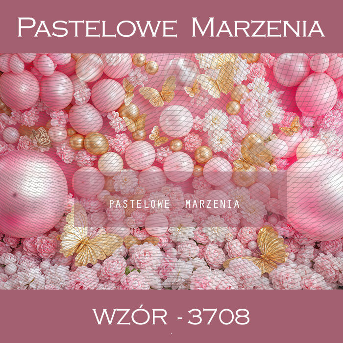 Tło fotograficzne urodzinowe z balonami t_3708