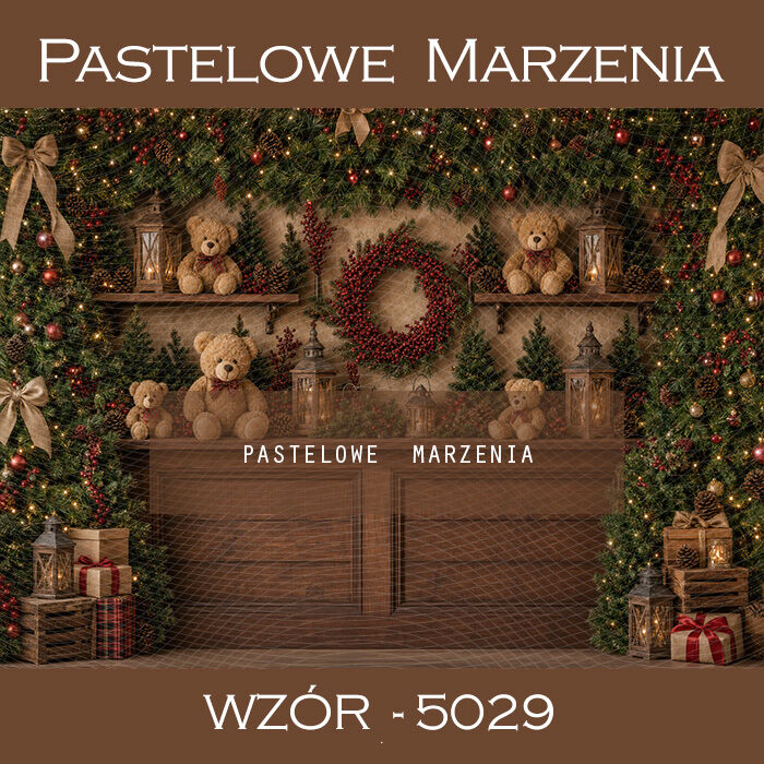 Christmas photographic backdrop with headrest t_5029