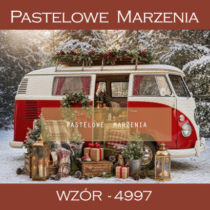 Christmas photographic backdrop with car t_4997