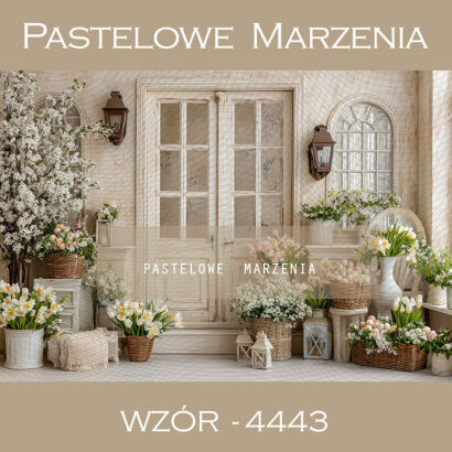 Tło fotograficzne wiosenne z drzwiami t_4443