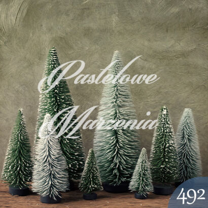 Photographic backdrop for Christmas with Christmas trees t_492