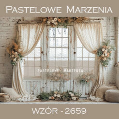 Photographic Easter backdrop in boho style t_2659