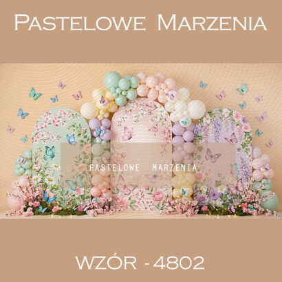 Birthday photographic background with balloons t_4802