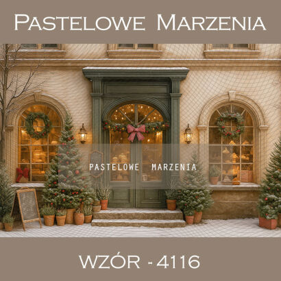 Photographic backdrop for Christmas with doors t_4116