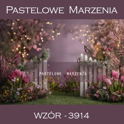 Photographic spring backdrop with flowers t_3914