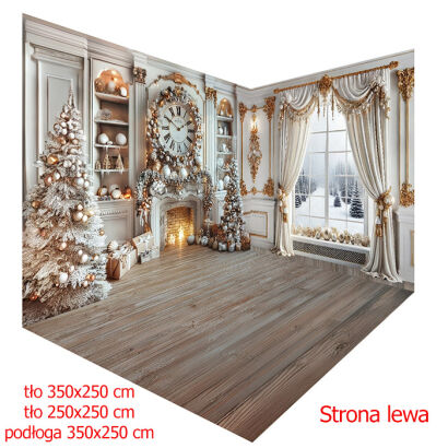 Photographic corner backdrop for Christmas - room t_3226