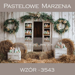 Photographic spring backdrop with Easter eggs t_3543