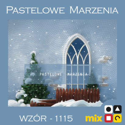Tło fotograficzne na Boże Narodzenie z choinkami t_1115
