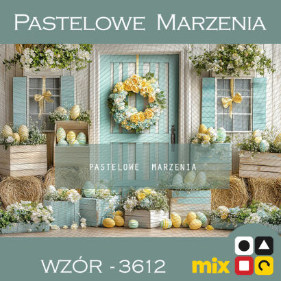 Photographic Easter backdrop with Easter eggs t_3612