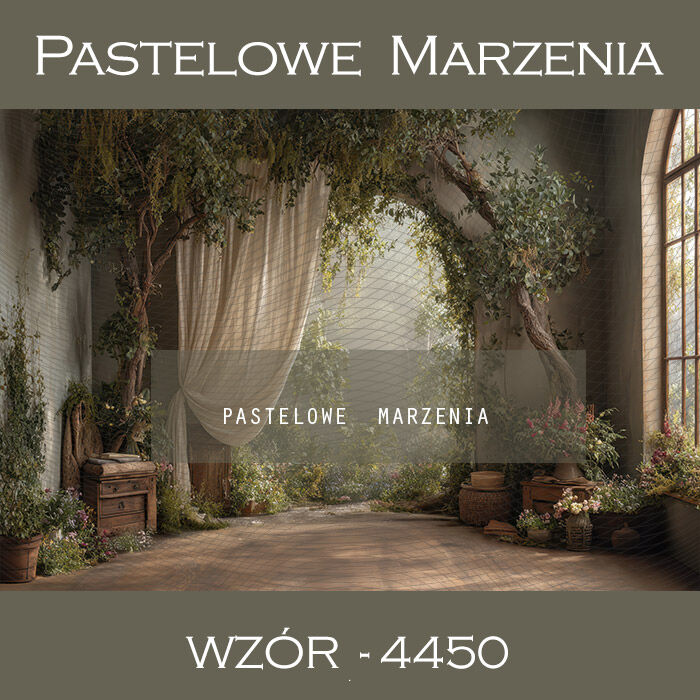 Tło fotograficzne wiosenne z łukiem t_4450