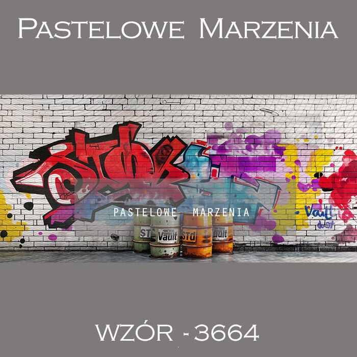 Photographic backdrop for School with graffitti t_3664