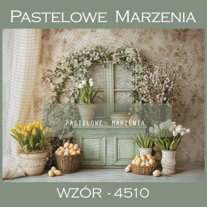 Tło fotograficzne wiosenne z jajkami t_4510