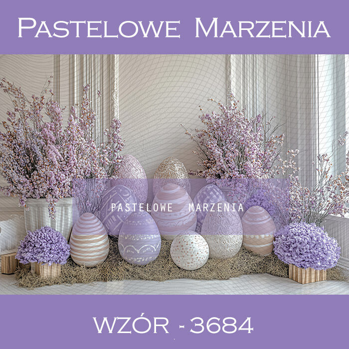 Photographic Easter backdrop with Easter eggs t_3684