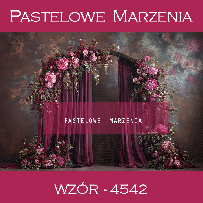 Tło fotograficzne wiosenne z łukiem t_4542