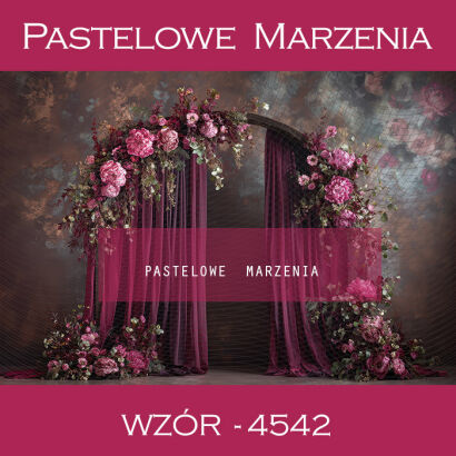 Tło fotograficzne wiosenne z łukiem t_4542