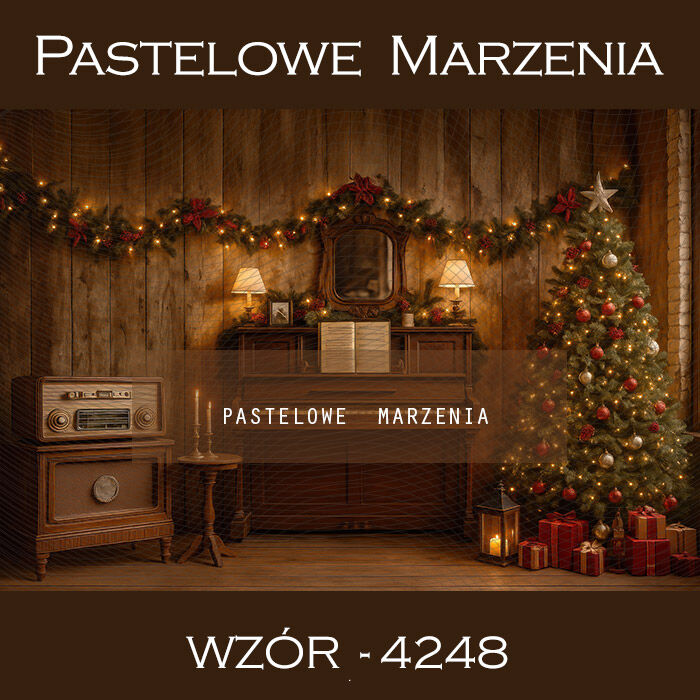 Christmas Photography Background with Piano t_4248