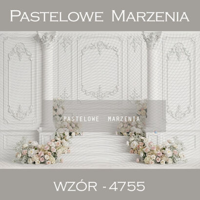 Tło fotograficzne komunijne z kwiatami t_4755