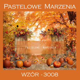 Photographic backdrop for Fall with gate t_3008