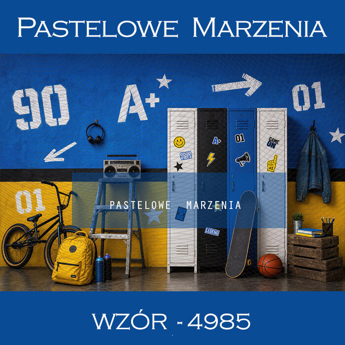 School photographic background with wall t_4985