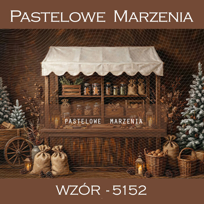 Christmas Photography Background with Market Stall t_5152
