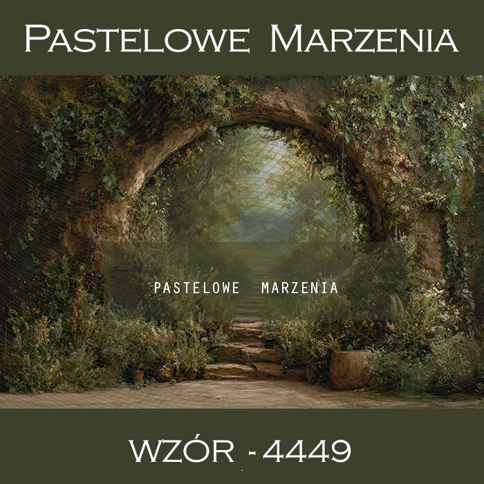 Tło fotograficzne wiosenne z łukiem t_4449