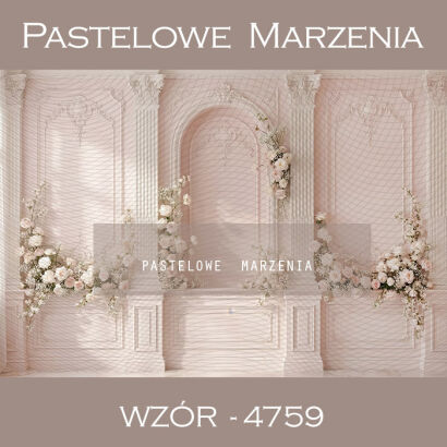 Tło fotograficzne komunijne z kwiatami t_4759