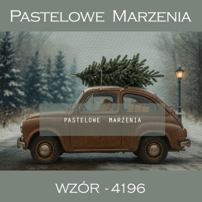 Tło fotograficzne zimowe auto t_4196