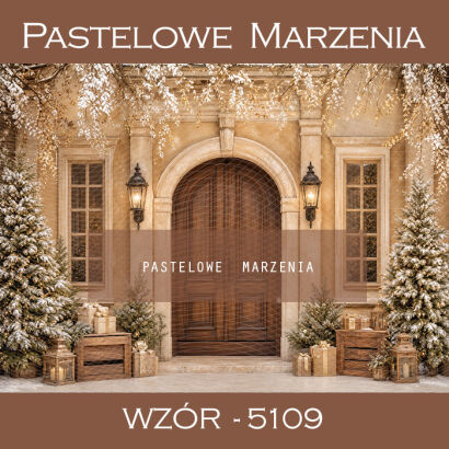 Christmas photographic background with doors t_5109