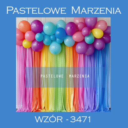 Photographic carnival backdrop in rainbow colors t_3471