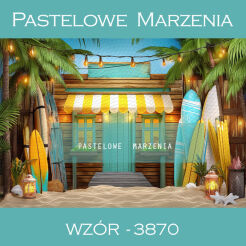 Photographic summer backdrop with surfboards t_3870