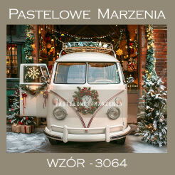 Photographic backdrop for Christmas with car t_3064