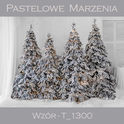 Photographic backdrop for Christmas with Christmas trees t_1300