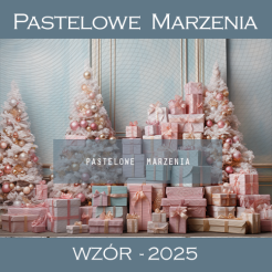 Photographic backdrop for Christmas with pink presents t_2025